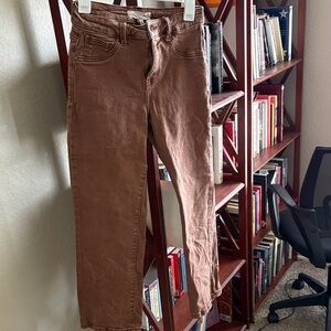Women's Cropped Jeans in Brown